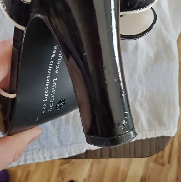 Chinese Laundry Black and White Heels - Picture 8 of 8